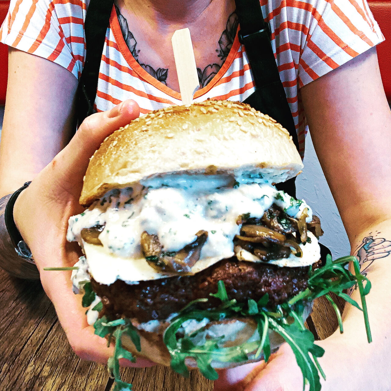 Burger sezonowy blue