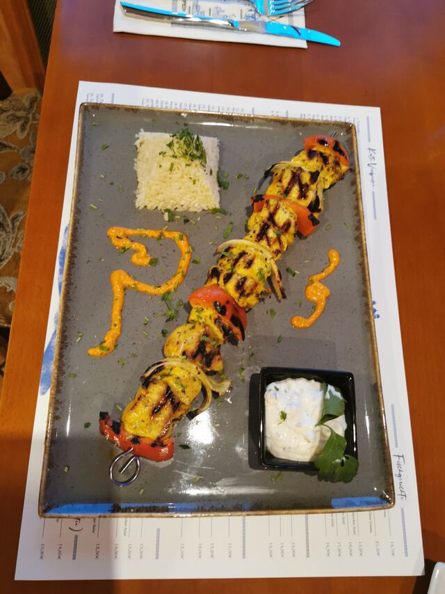 Original griechischer Bauerspieße mit Hähnchenfleisch