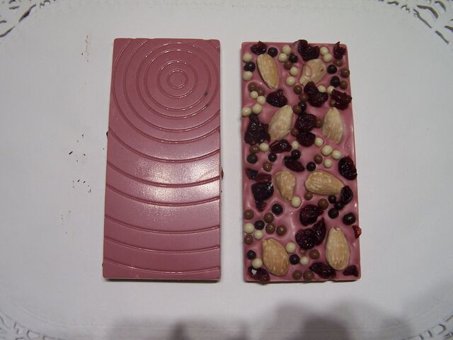 tablette de chocolat Ruby naturellement rose
