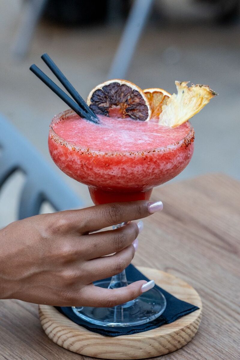 Frozen margarita de fresa