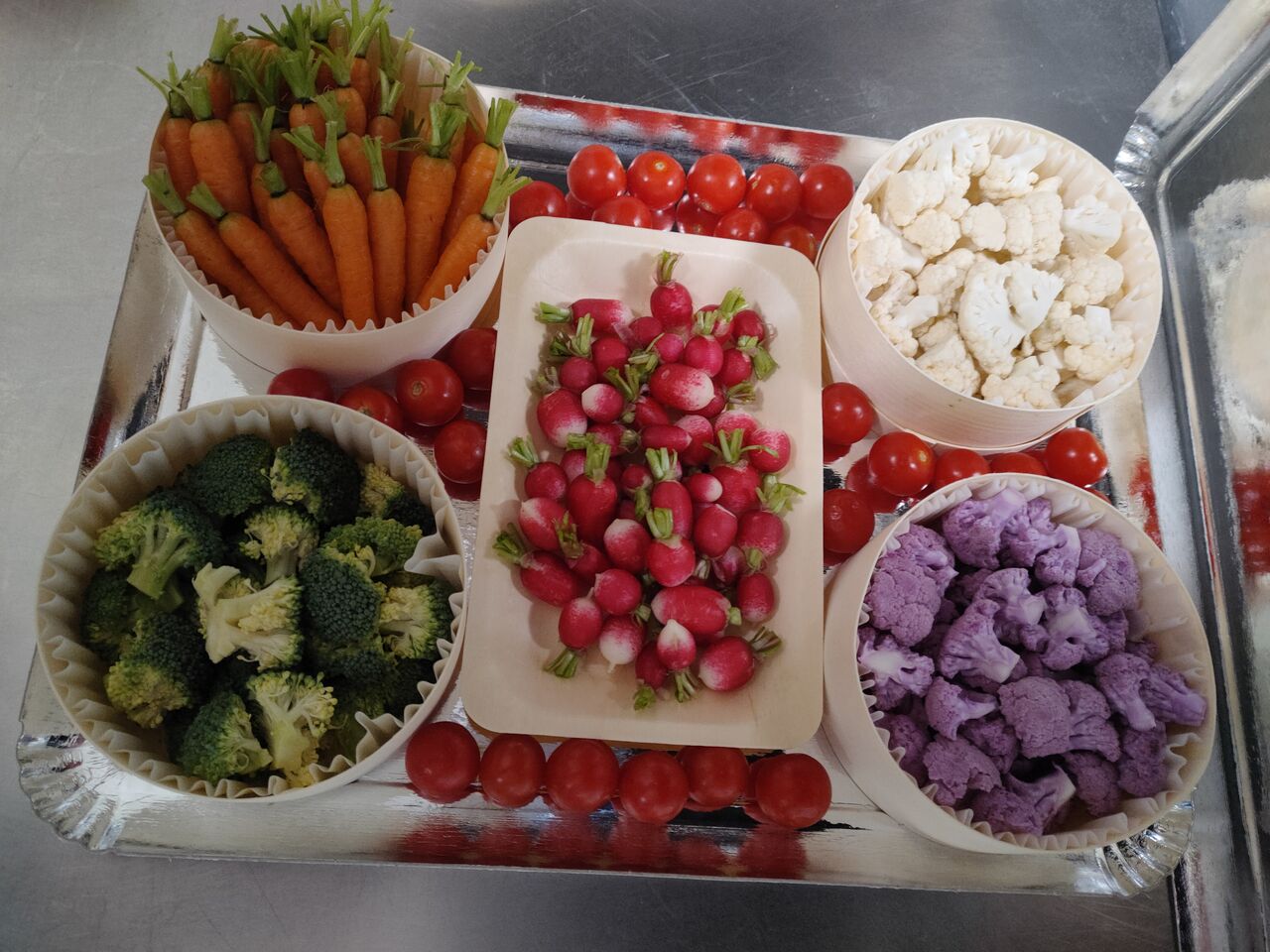 Plateaux de légumes de saison