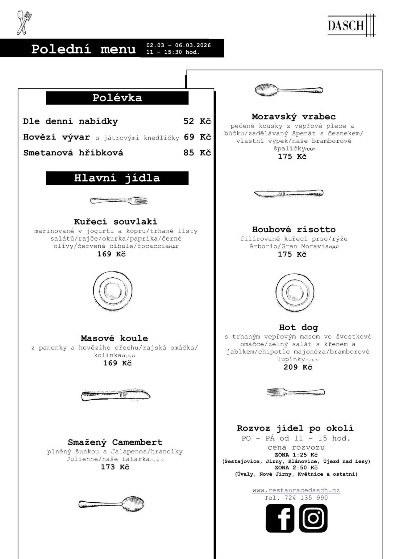 Polední menu