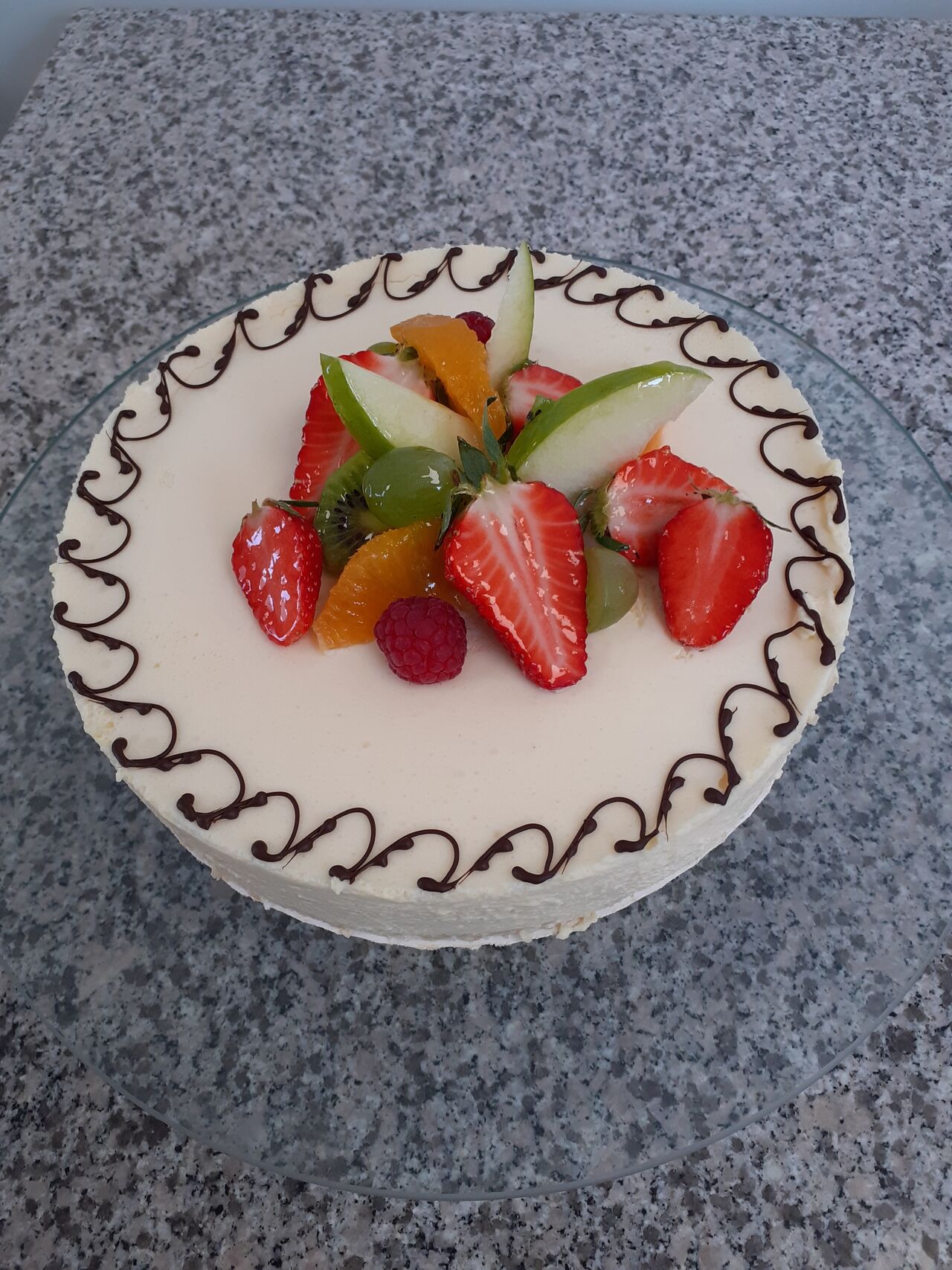 Entremet vanille passion