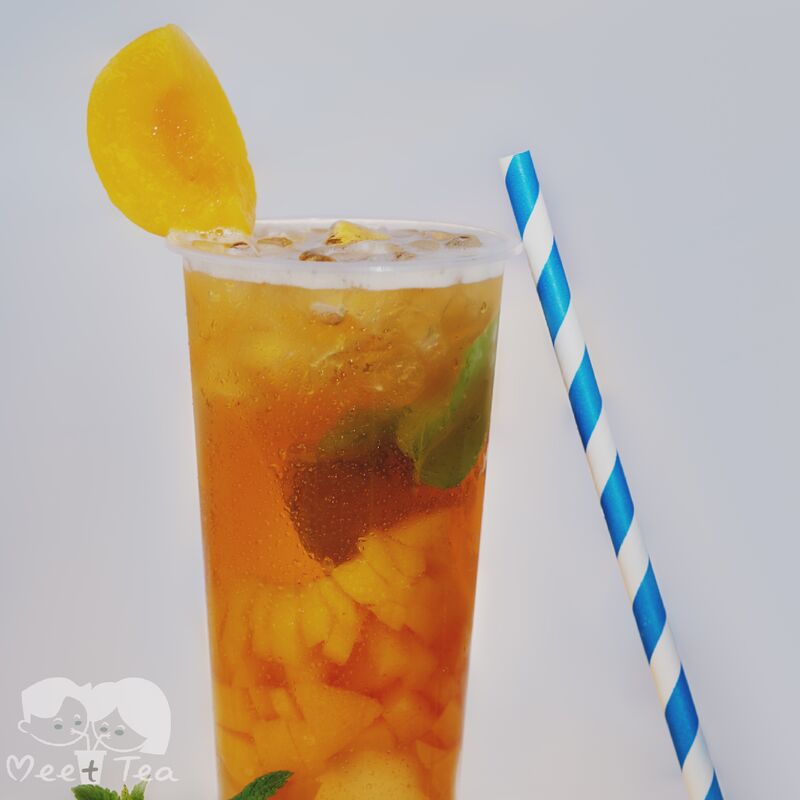 Thé vert à la peche