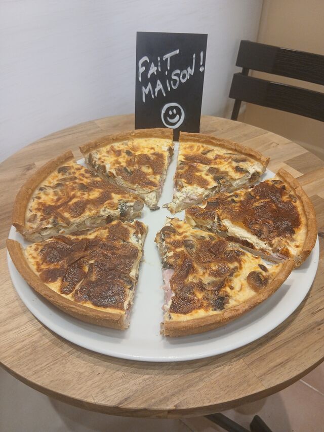 Tarte aux champignons frais 