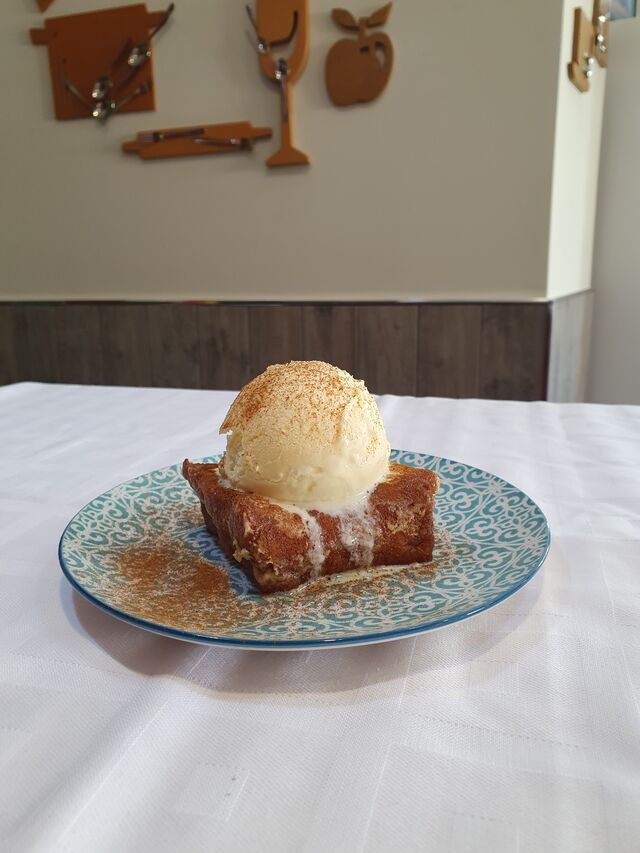 Torrija con helado