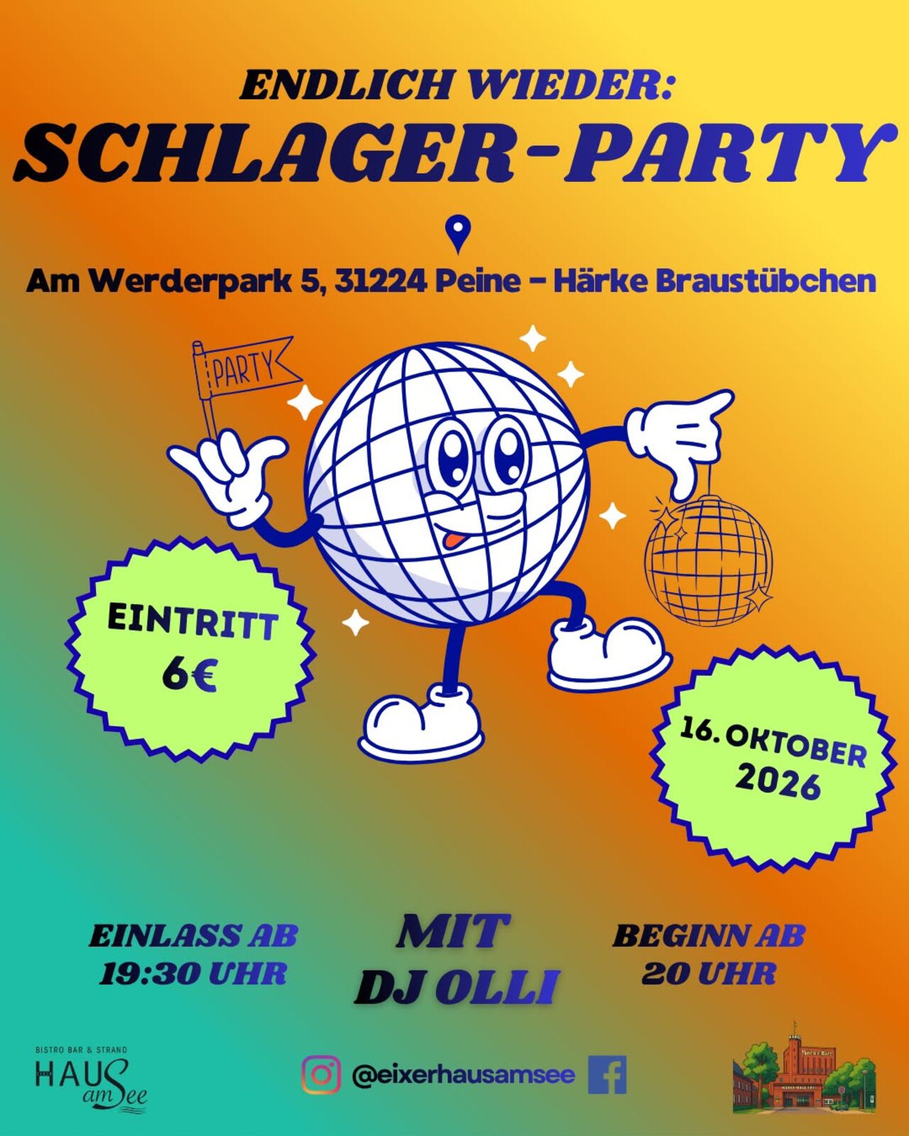 16.10. Schlagerparty im Härke Braustübchen