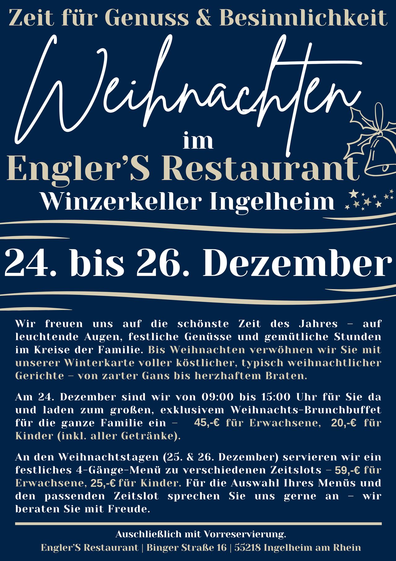 Weihnachten im Winzerkeller