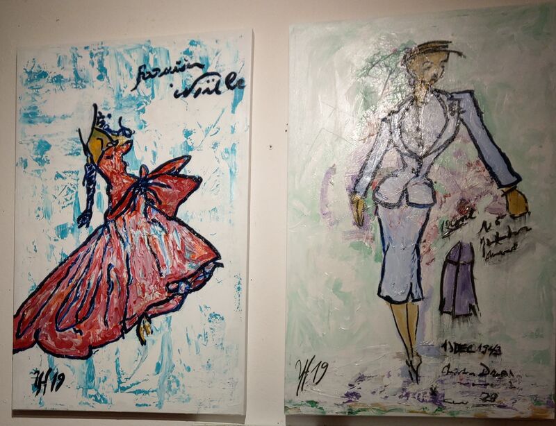 Ausstellung der Bilder von C. Dior