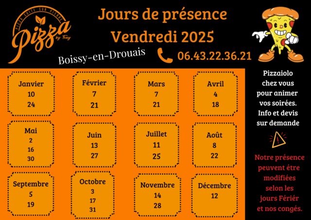 Vendredi semaine paire 