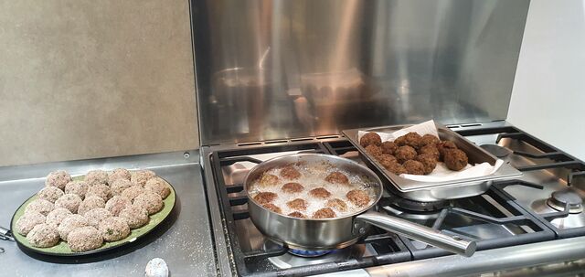 Préparation des boulettes