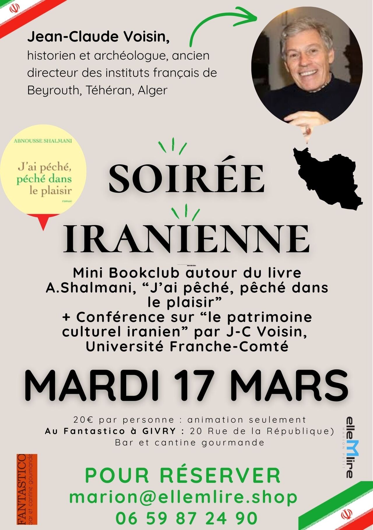 Bookclub/Conférence "Patrimoine culturel iranien"