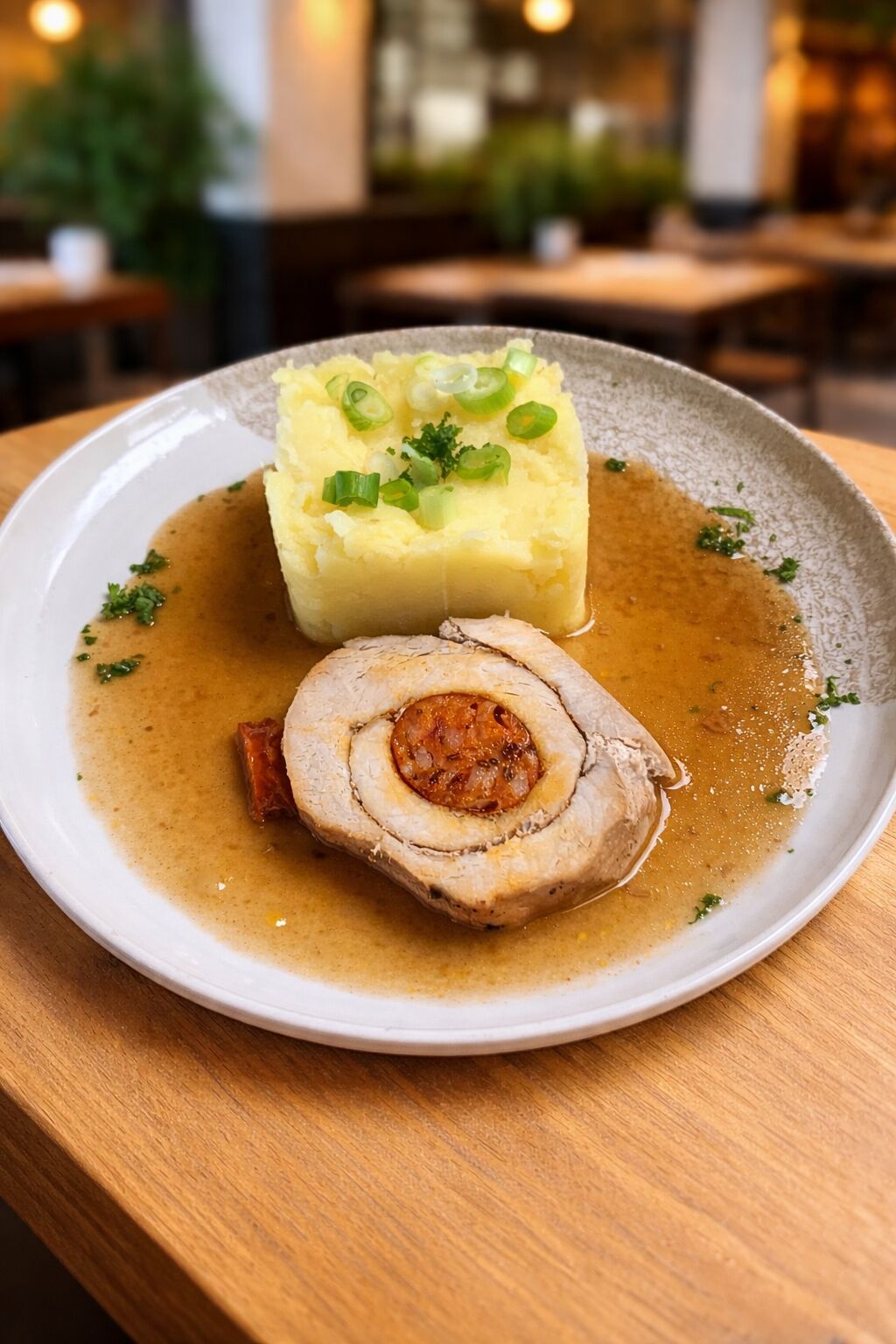 Sedliacka bravčová roláda s klobáskou