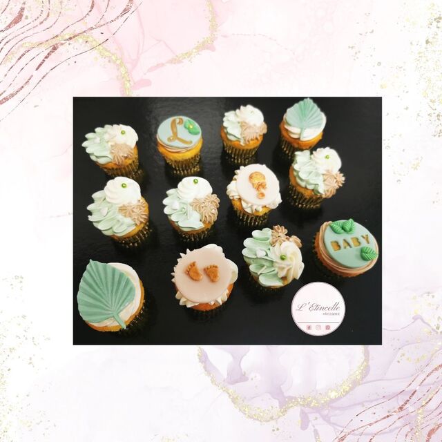 Mini cupcakes Baby shower 