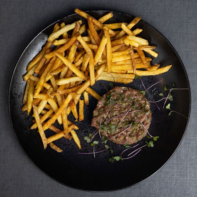 Tartare de bœuf aux huîtres
