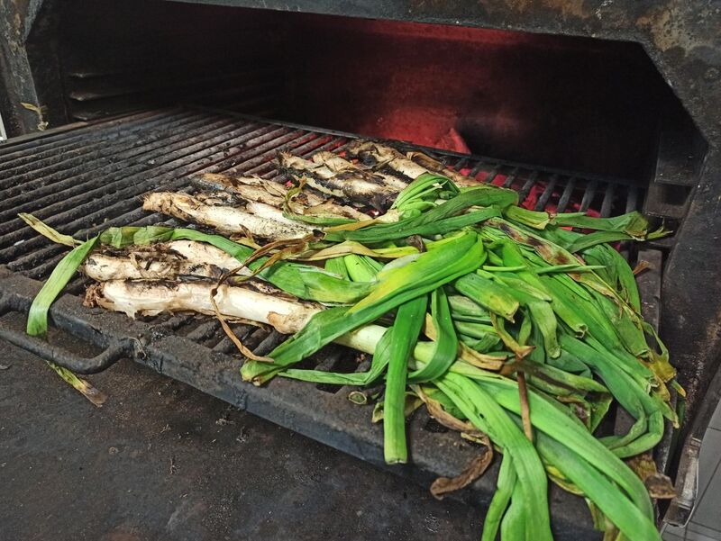 Calçots al josper