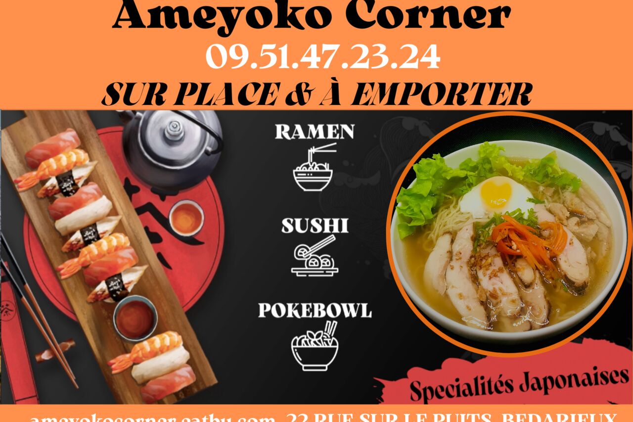 Ameyoko corner - BEDARIEUX | Japanese cuisine near me | Book now