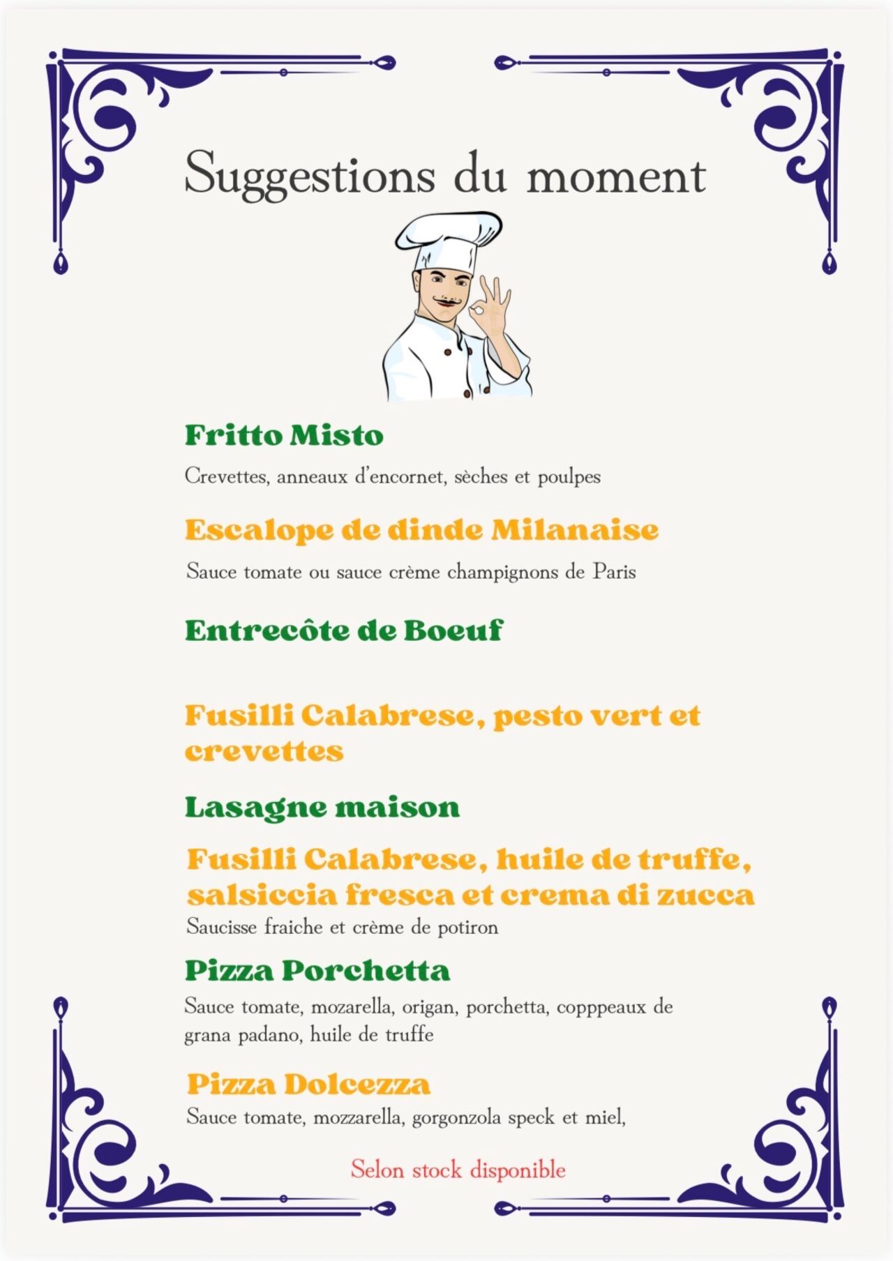 Nos suggestions du moment