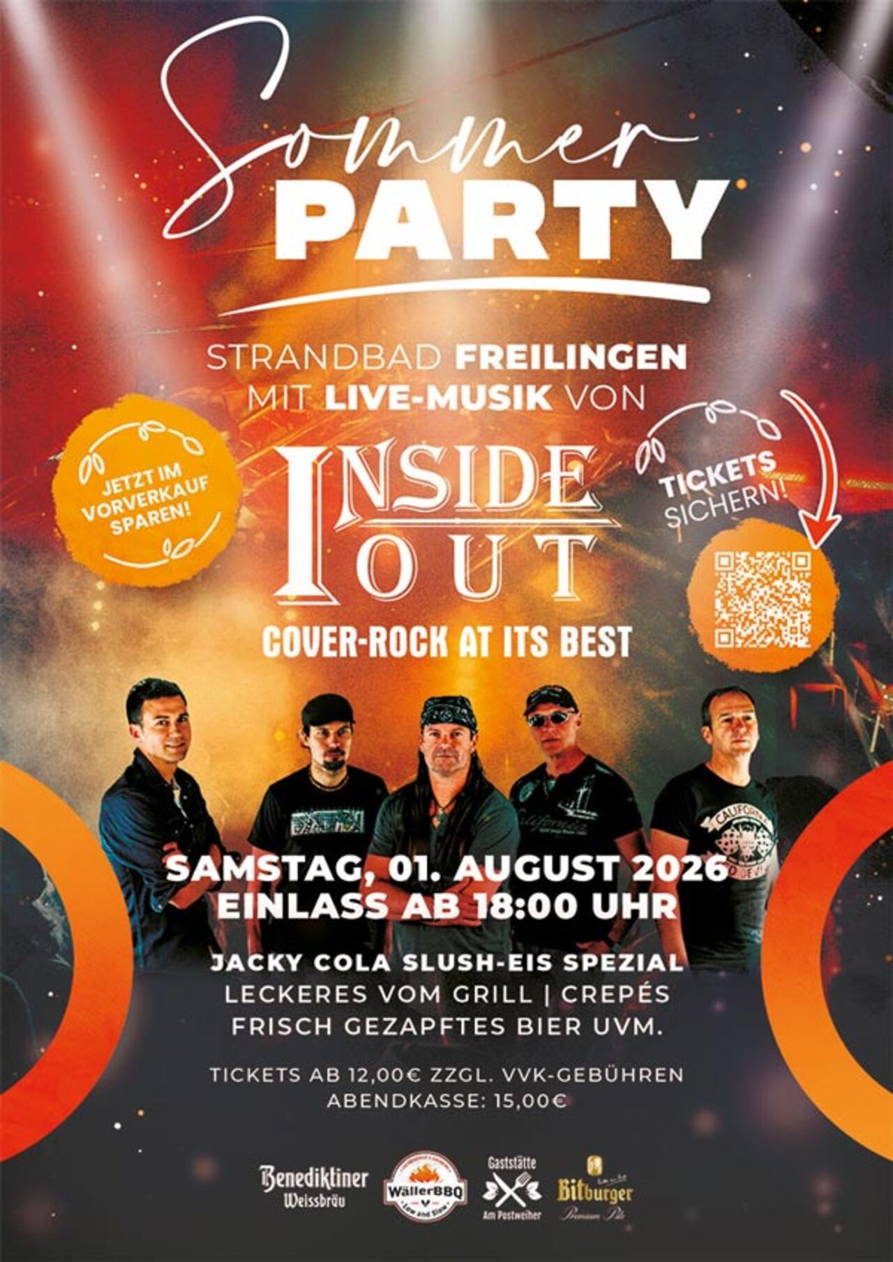 Sommer-Party mit Inside Out 01.08.2026
