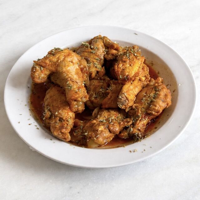 Alitas con salsa del Chef