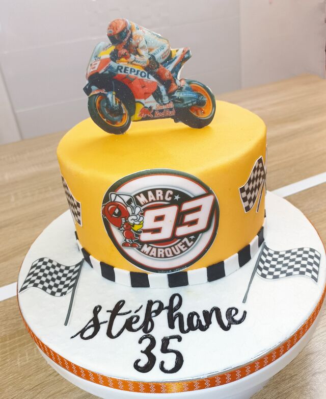 Gâteau Moto Marc Marquez