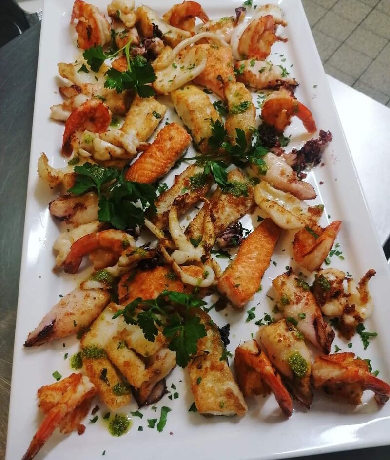 Gemischten fischteller 