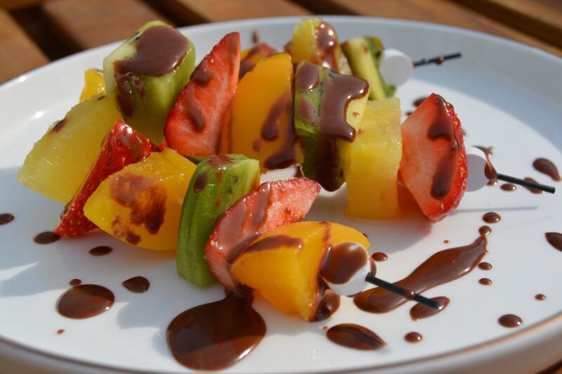 Espetada Tropical de Fruta