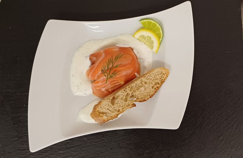 Ballotine de saumon au petit légumes