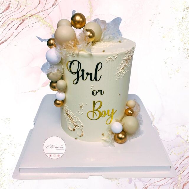 Pièce montée Gender Reveal