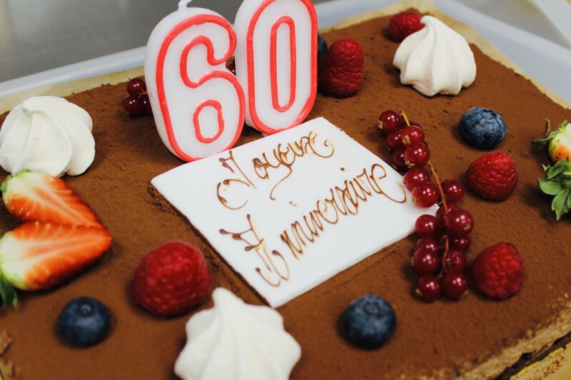 Entremet chocolat préparer par le chef