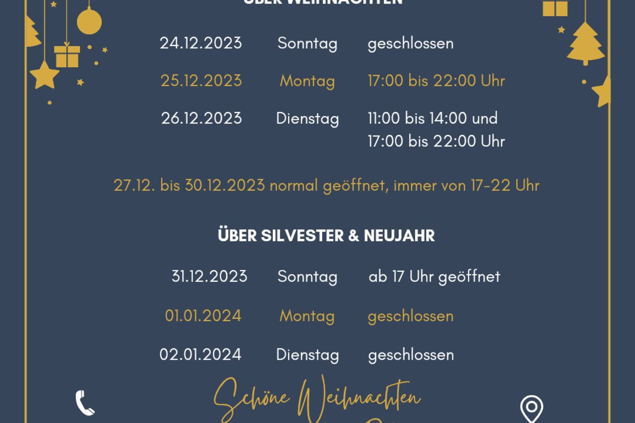 Weihnachten und Neujahr