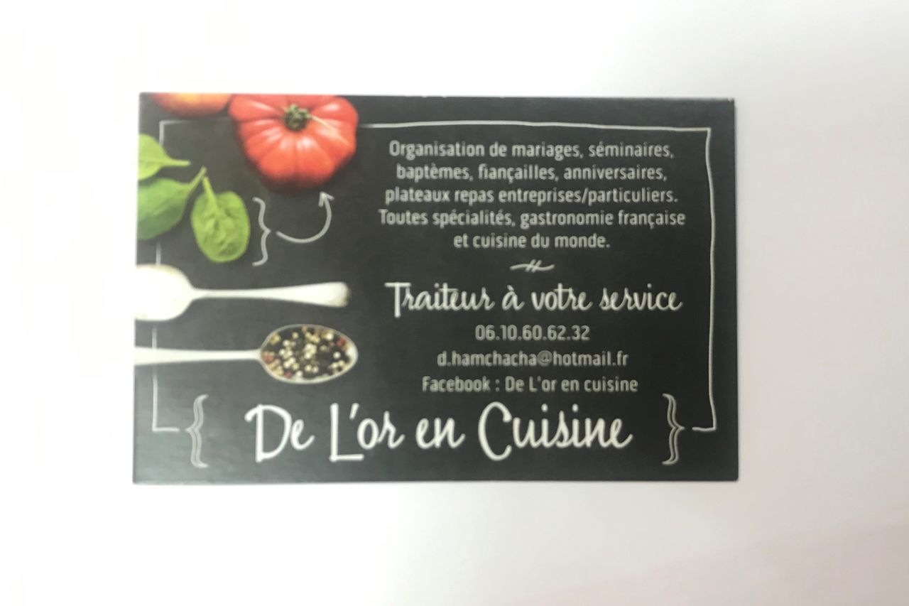 De L'or en Cuisine