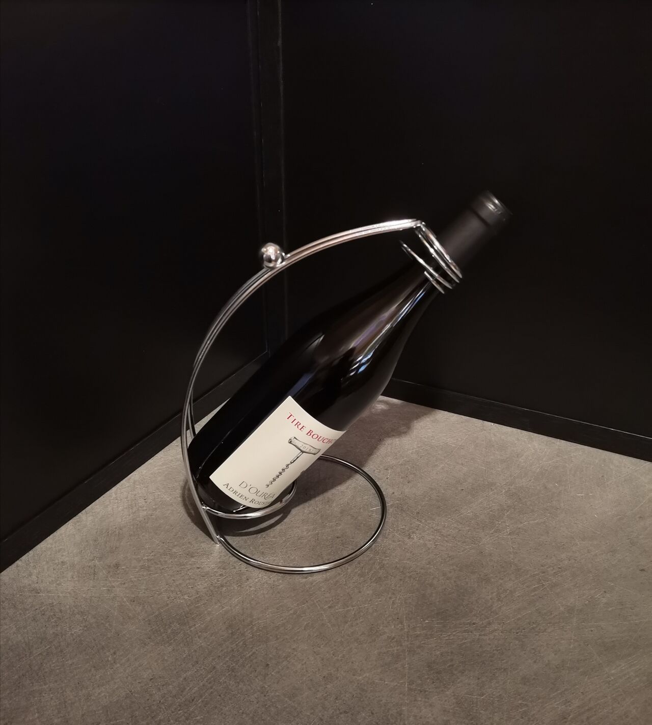 Panier verseur en chrome (vendu sans la bouteille) = 8.90€ 