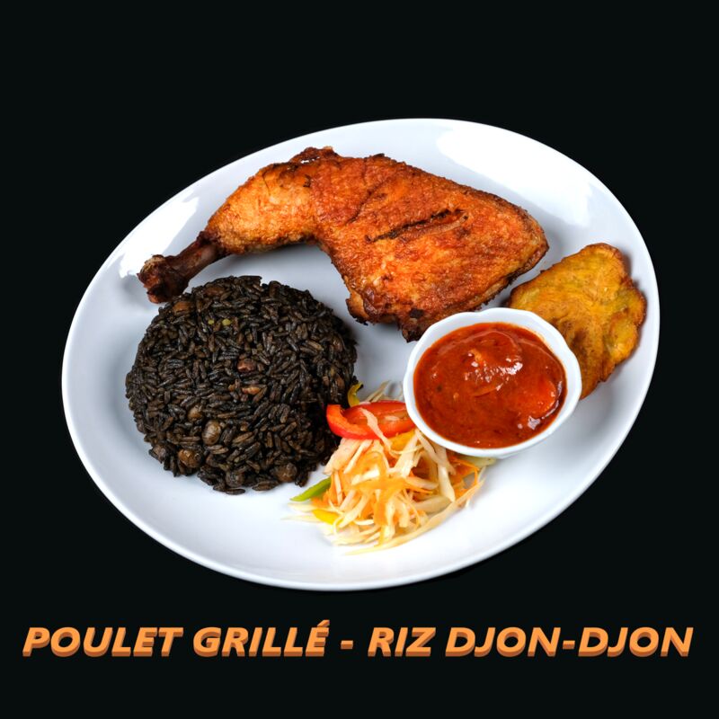 Poulet grillé - Riz djon-djon