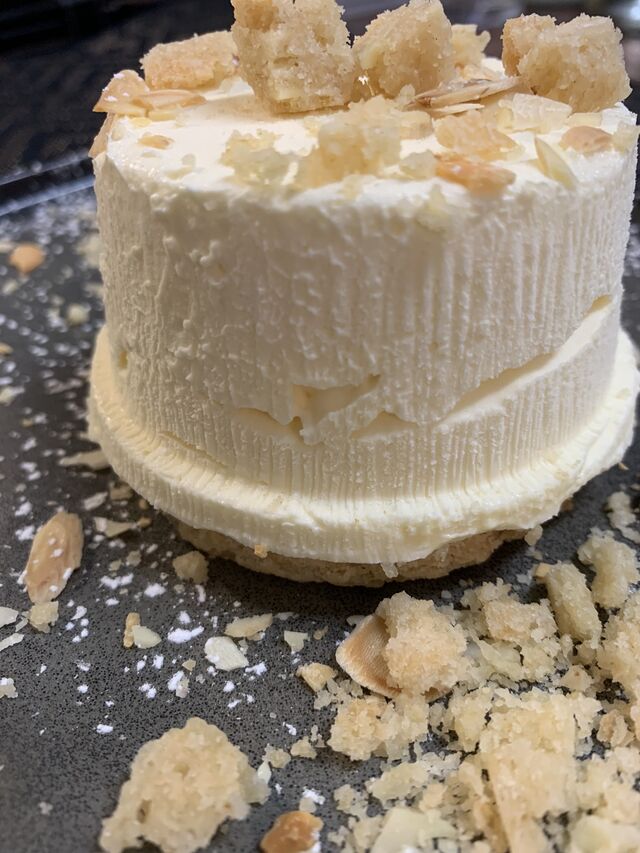 Le soufflé Glacé au Ratafia de Guillaume sur Biscuit Canistrelli
