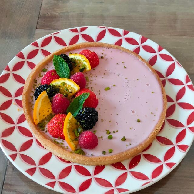 Tarte Panna cotta fraises