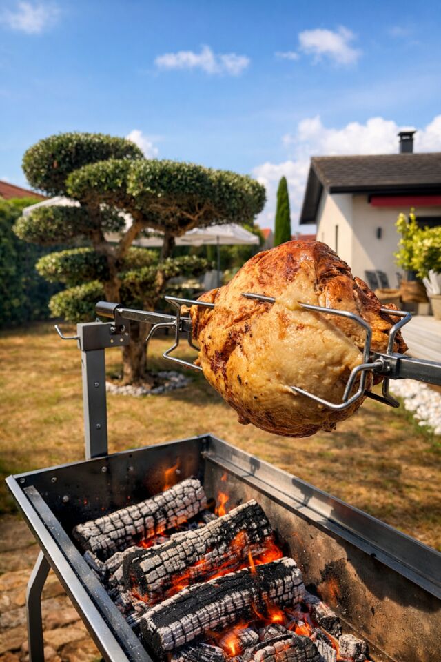 Prestation jambon à la broche pour vos évènements minimum 25 personnes 