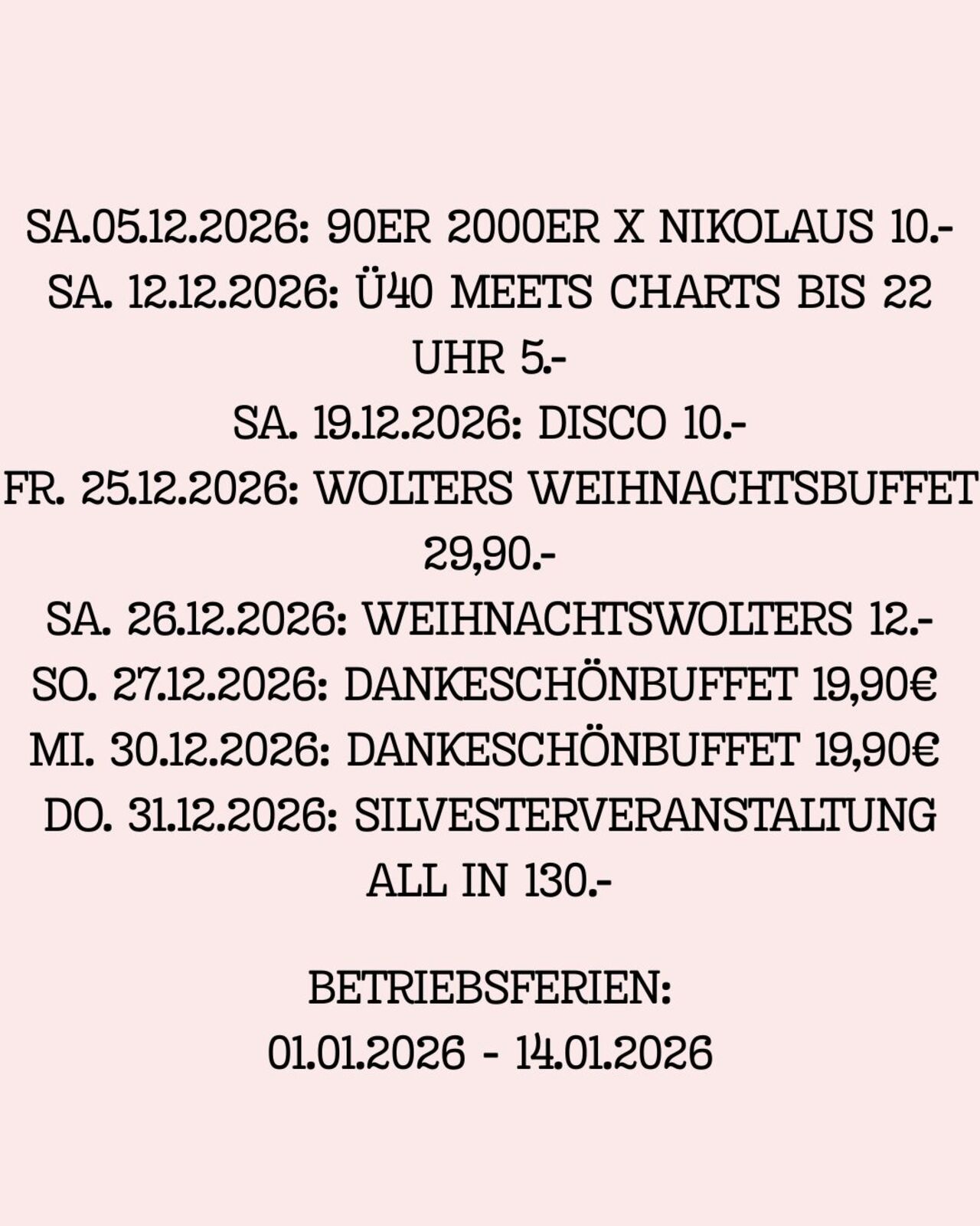 Dezember in Weddelbrook