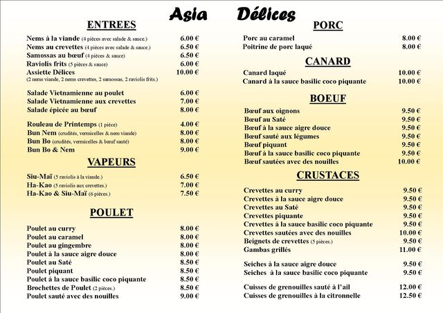 Menu page 2