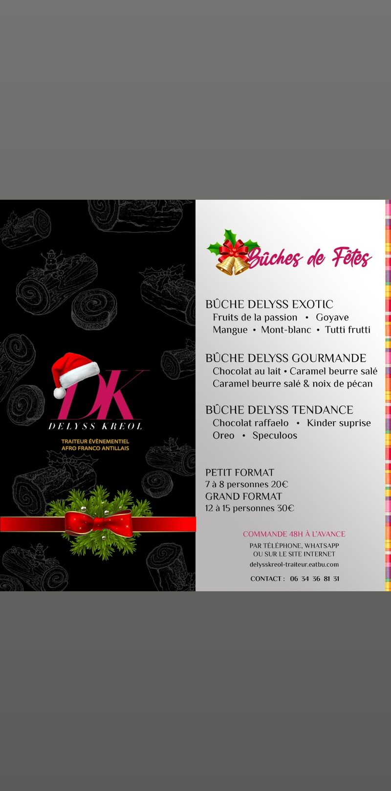 CARTE DELYSS BUCHES pour LES FETES dispo dès à présent !