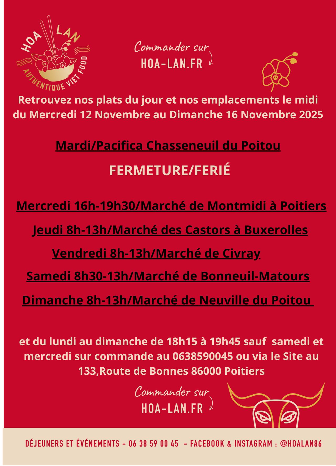 Semaine du 12 au 16 Novembre 2025