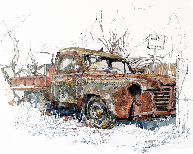 Suite Exposition Valérie Orsat Urban Sketcher dec. 22