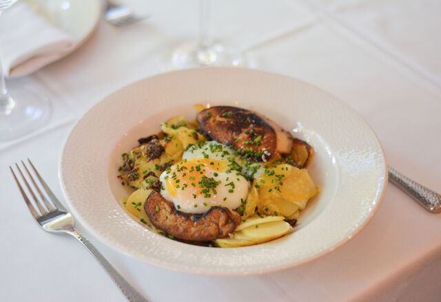 Huevos a baja temperatura con foie