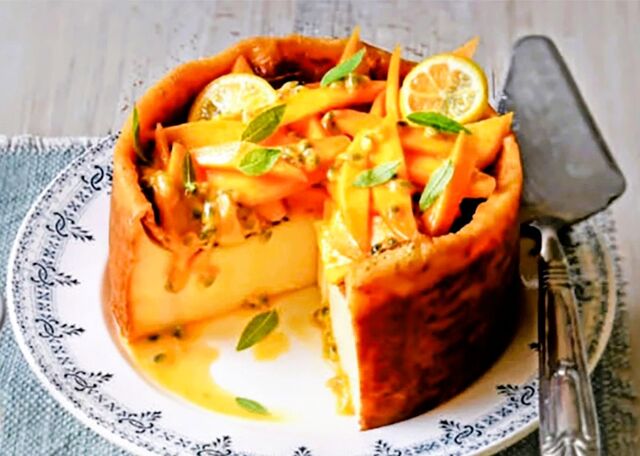 Flan pâtissier coco mangue passion