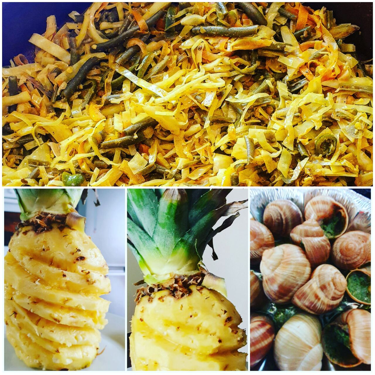 Achard légumes ananas et l'escargot