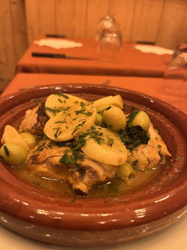 Poulet aux citrons confits et olives