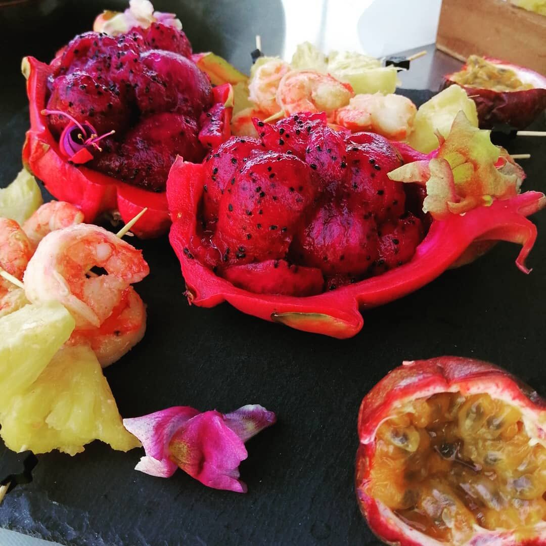 Brochettes ananas crevettes