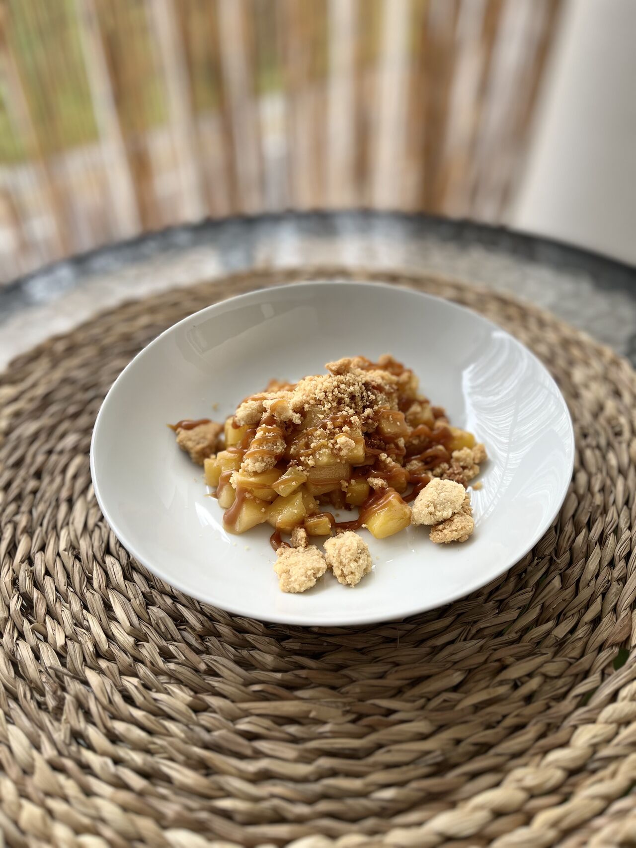 Crumble aux fruits exotiques 