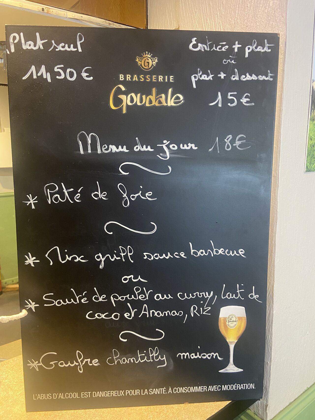 Menu du jour jeudi 6 fevrier