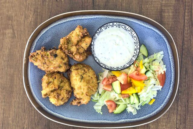 Zucchini-Schafskäse-Laibchen